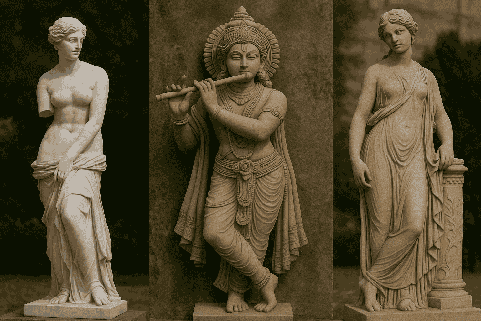Marble & Sandstone Statues Installation
