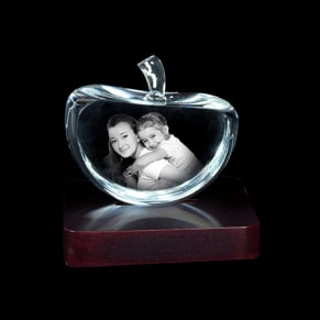 Apple 3D Crystal Photo Cube