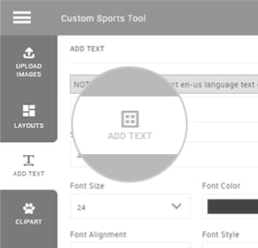 Add Text on Football