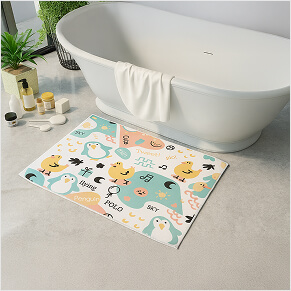 Custom Rug for Bathroom