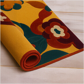 Polyester Jute Rug