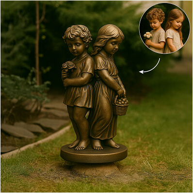 Metal Portrait Statues