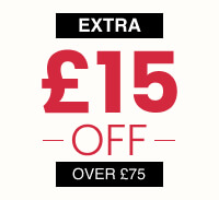 Extra £15 off over £75 - Coupon Code SAVE15