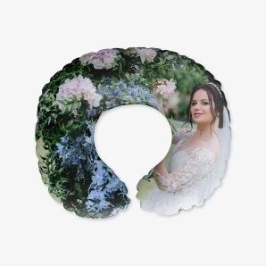 Bride Photo on Neck Pillow