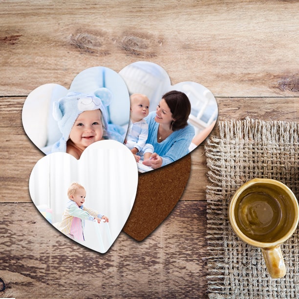 Heart Photo Coasters