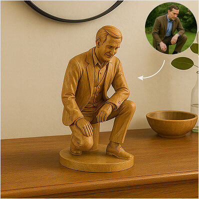 Wood Tabletop Statues